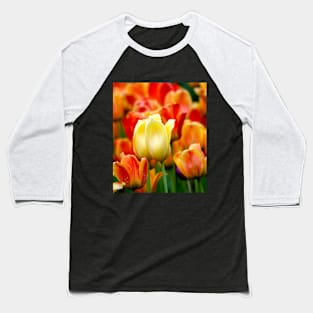 Beautiful tulips in the rain Baseball T-Shirt